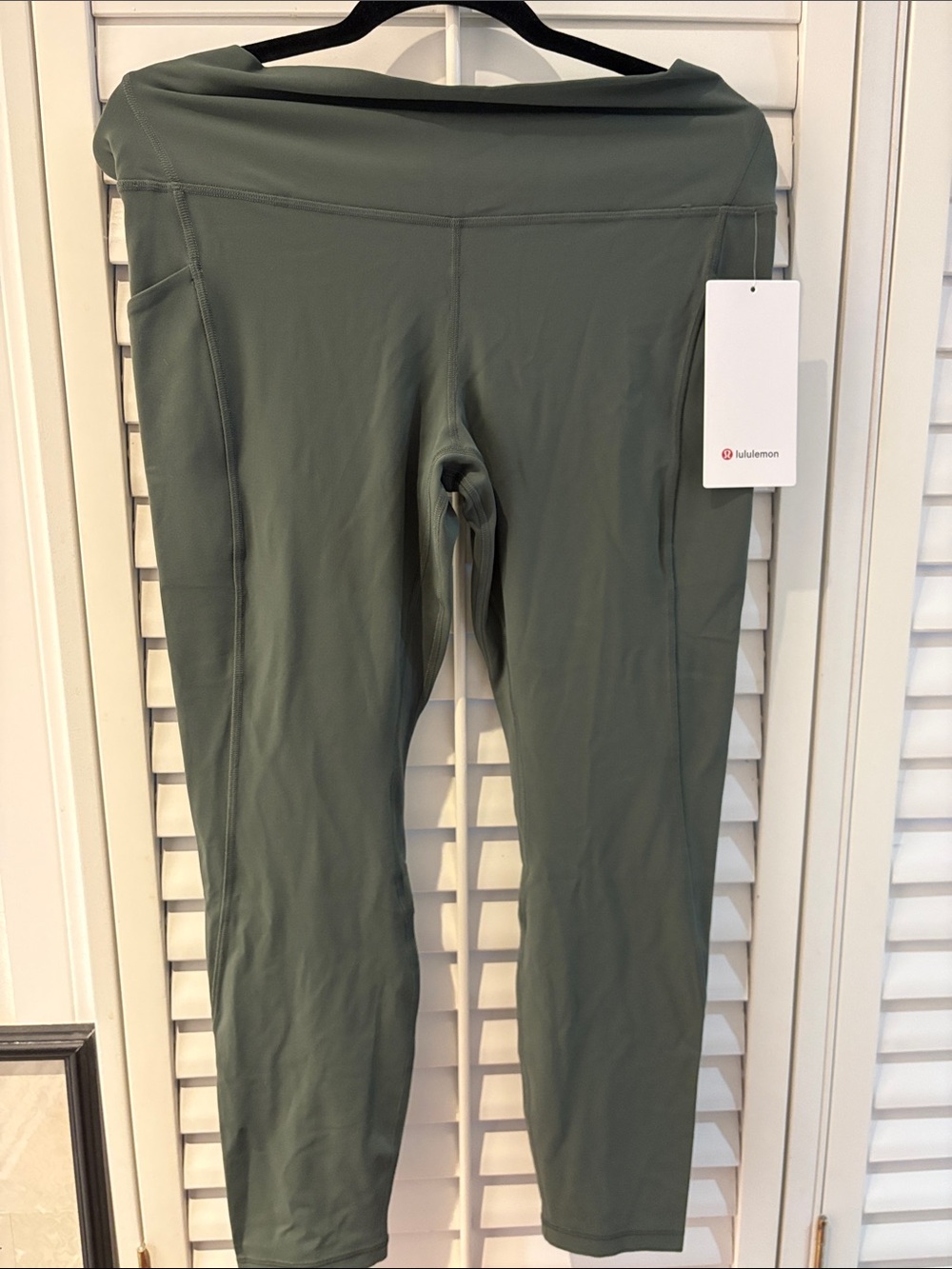 lululemon athletica High-Rise Align Leggings in Olive Green 25” with pockets